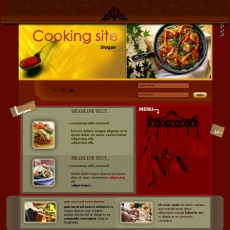 餐饮美食flash网站模板动画
