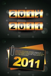 2011新年字体矢量图下载