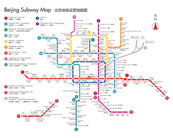 北京地铁运营线路矢量图