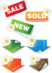 SALE销售标签矢量模板