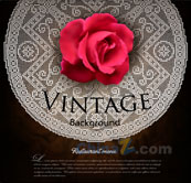 玫瑰花装饰背景图设计