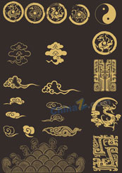 中国古典花纹矢量设计