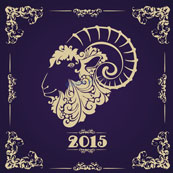 2015羊年矢量图设计