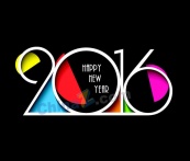 2016新年艺术字海报设计