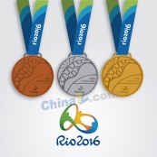 2016奥运奖牌设计矢量