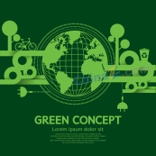 绿色地球环保海报