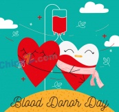 世界献血者日爱心矢量素材