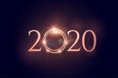 2020发光数字设计矢量