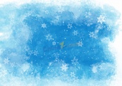 圣诞雪花蓝色底纹矢量素材