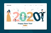 2020年新年网站登录界面设计