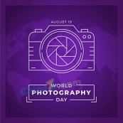 世界摄影日平面设计海报
