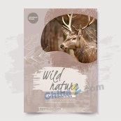 野生动物海报模板