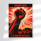 劳动节矢量插图海报设计