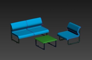 会客厅沙发3D模型