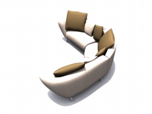 舒适沙发模型设计