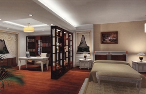 书房卧室3D模型设计