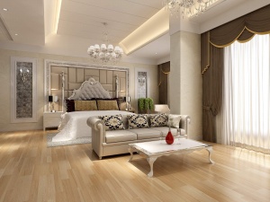 欧式华丽卧室模型设计