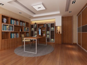 现代书房模型