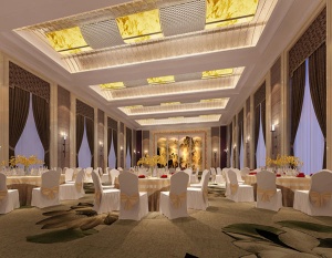 大型宴会厅模型效果图