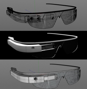 谷歌眼镜3D模型