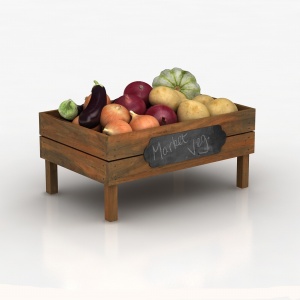 蔬菜3D组合模型