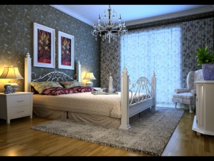 欧式卧室模型