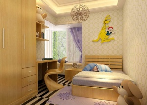 3D儿童卧室模型设计