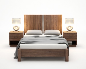 卧室大床3D模型