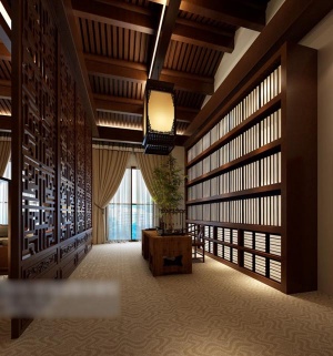 中式书房3d模型