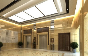 大厦电梯厅3D模型