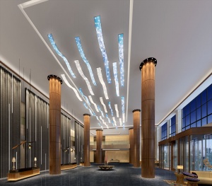 酒店精装大厅3D模型设计