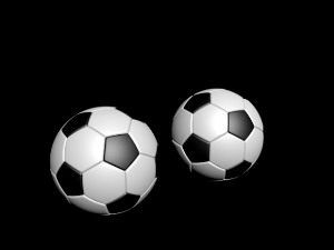 足球3D模型效果图