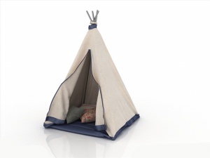 儿童帐篷3D模型效果图