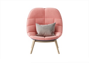 粉色单椅模型效果图