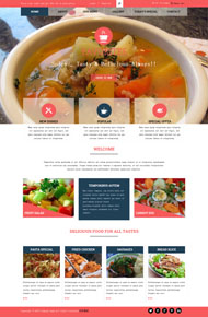 外卖订餐HTML5网站模板