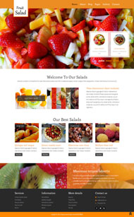 水果沙拉餐厅网站模板