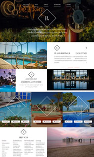 酒店游泳健身网站模板