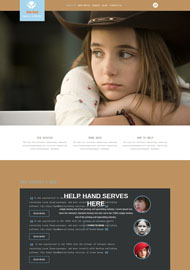 失落的女孩公益网站模板