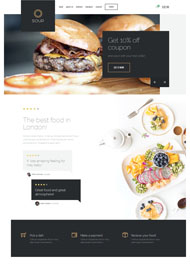 HTML5餐厅美食网站模板