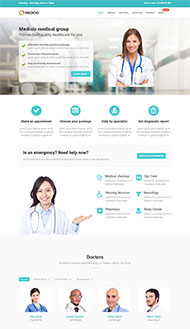 医疗科技公司网站模板