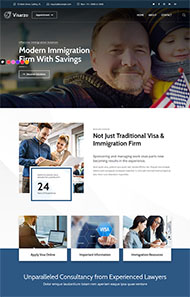 移民签证咨询公司网站模板