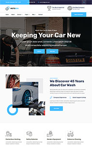 汽车洗车加盟店网站HTML模板