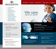欧美医疗网站模板