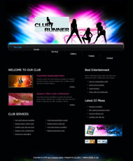 俱乐部CSS网页模板