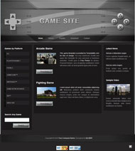 游戏网站CSS网页模板