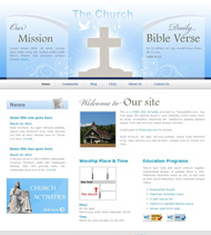 基督教堂CSS网页模板