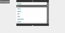 jQuery+CSS模仿iPhone风格联系人名单