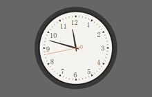 HTML5 SVG圆盘时钟动画
