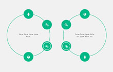 jQuery节点分布圆形循环信息展示