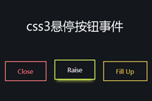 CSS3鼠标悬停按钮动画事件